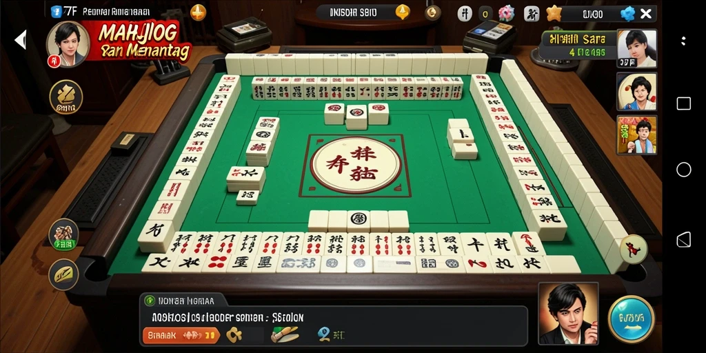 Tampilan gameplay seru dari 47F dengan tantangan Mahjong.