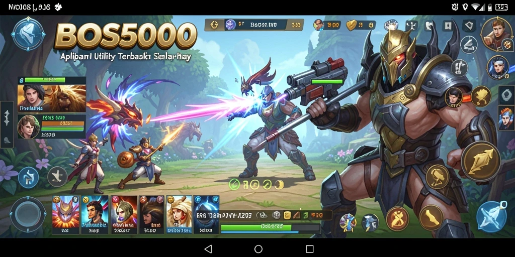 Tampilan antarmuka BOS5000 yang user-friendly untuk kemudahan penggunaan.