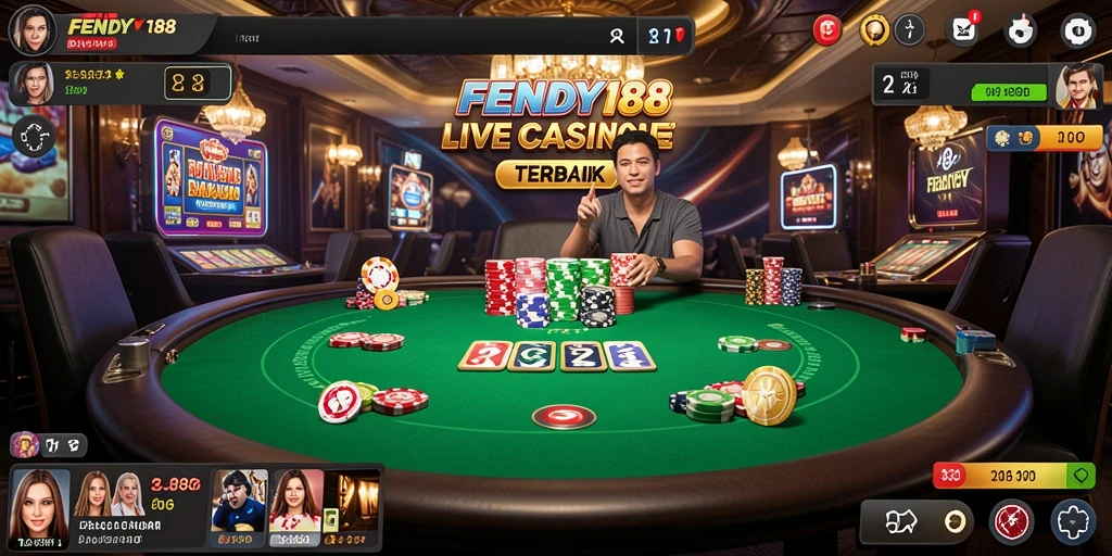 Tampilan gameplay FENDY188 yang menakjubkan di Live Casino.