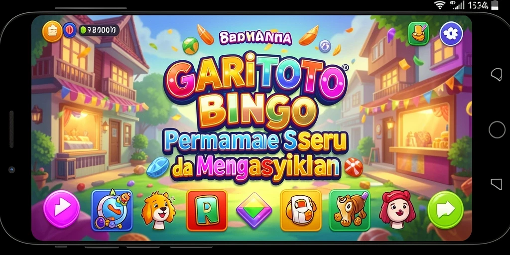 Screenshot gameplay GARITOTO dengan elemen bingo yang menarik.