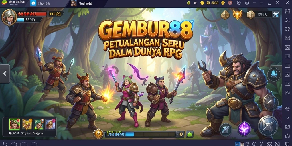 Screenshot animasi pertarungan seru dalam GEMBUR88.