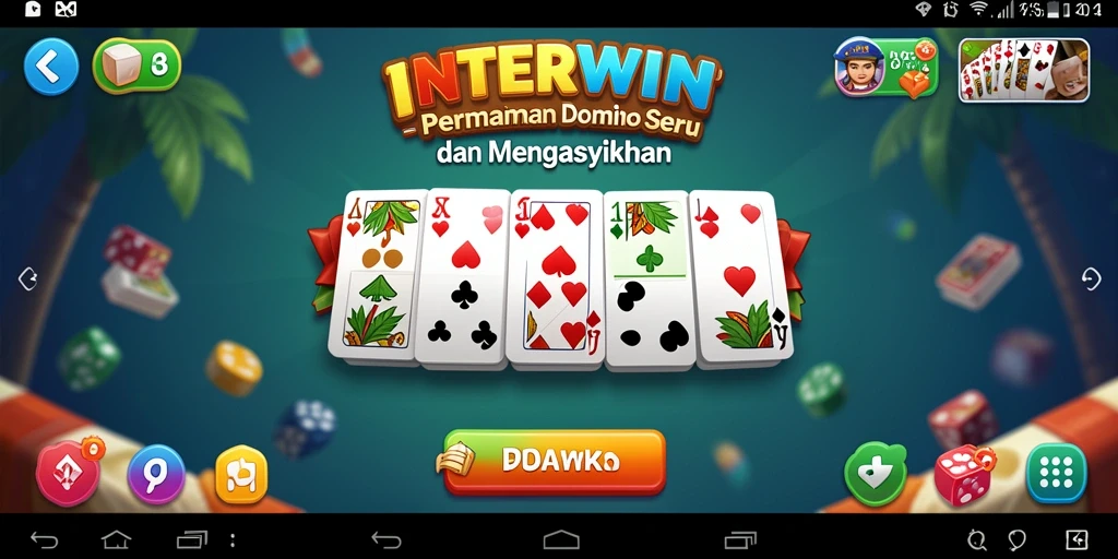 Tampilan gameplay INTERWIN yang mendebarkan dan penuh strategi Domino.