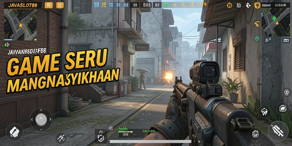 Tampilan gameplay seru dalam perjuangan melawan musuh di JAVASLOT88.