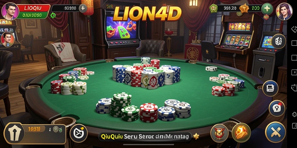 Tampilan gameplay QiuQiu yang seru dan menarik di LION4D.