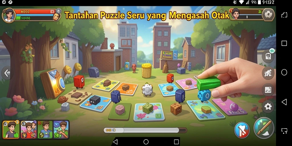 Screenshot menampilkan gameplay MDG188 dengan potongan puzzle yang menarik.