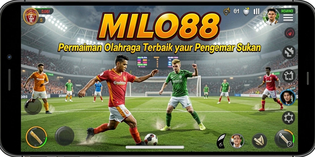 Screenshot permainan <strong>MILO88</strong> menampilkan pertarungan seru antara pemain dalam cabang olahraga.