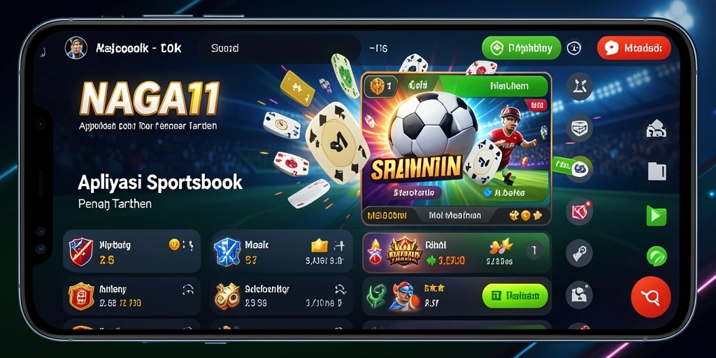 Tampilan gameplay NAGA11 dengan taruhan olahraga yang seru.