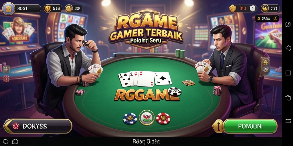 Tampilan gameplay Poker yang menarik dan mendebarkan di RPGAME.