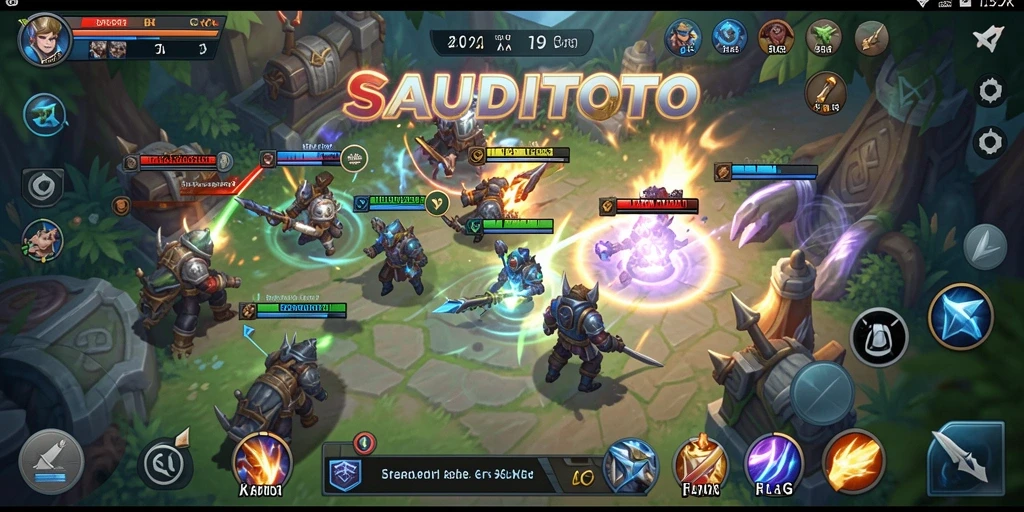 Tampilan seru dari gameplay SAUDITOTO saat membangun strategi.