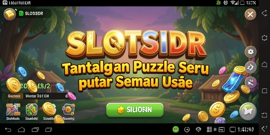 Screenshot menunjukkan gameplay puzzle SLOTSIDR yang menantang dan menarik.