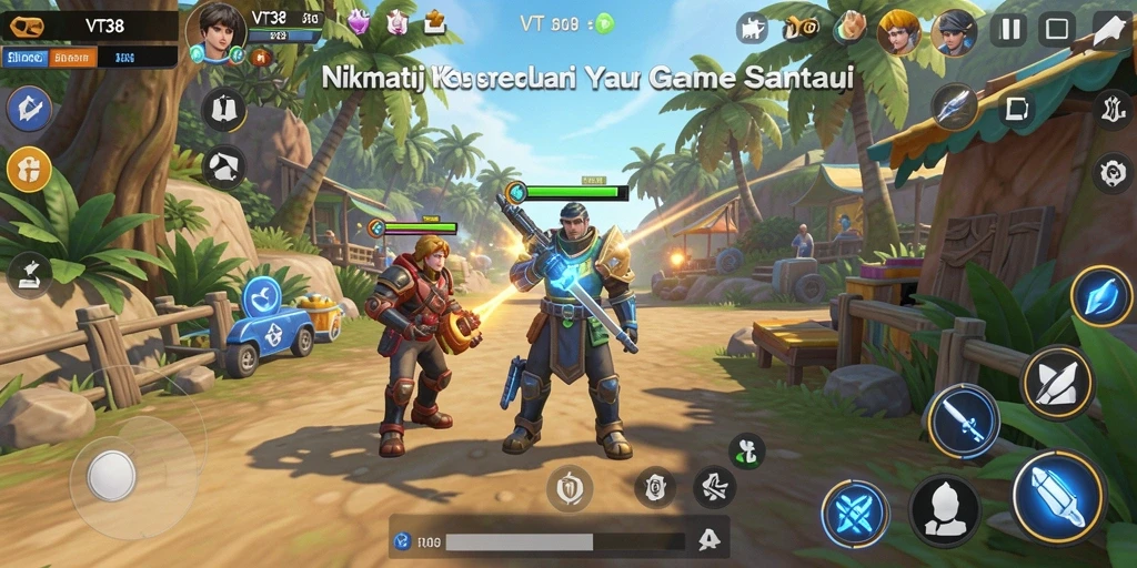 Screenshot VT38 menampilkan gameplay yang seru dan menawan.