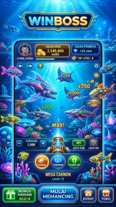 Fitur pencarian di winboss untuk menemukan aplikasi dengan cepat.